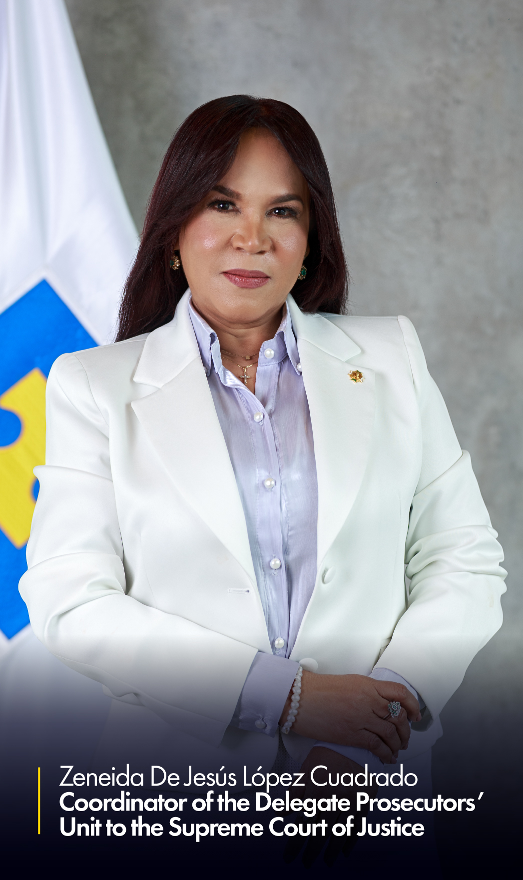 Zeneida De Jesús López Cuadrado. Coordinator of the Delegate Prosecutors’ Unit to the Supreme Court of Justice.