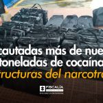 Incautadas más de nueve toneladas de cocaína a estructuras del narcotráfico