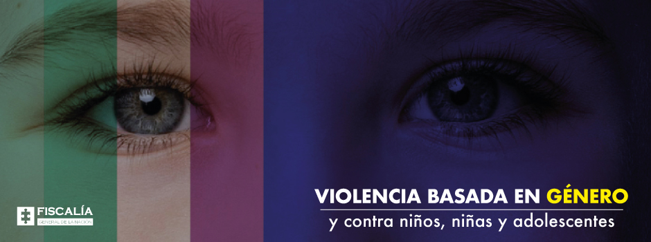 Banner del micrositio de información sobre violencia contra niños y niñas y violencia de genero