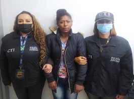 En las imágenes se ven personas capturadas entre uniformados de la Policía y el CTI de la Fiscalía.