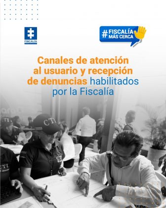 Canales de atención al usuario y recepción de denuncias habilitados por la Fiscalía