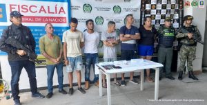 Jesús Iván Madriaga, William Lozano Obregón, Rubiel Beleño, Gabriel Sanguino, Francisco Ramírez y Maribel Sánchez, fueron judicializados por el delito de extorsión agravada