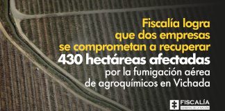 Fiscalía logra que dos empresas se comprometan a recuperar 430 hectáreas afectadas por la fumigación aérea de agroquímicos en Vichada