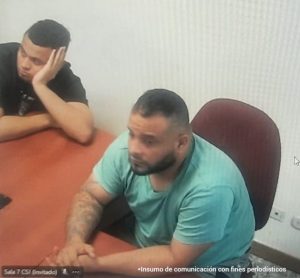 Momentos en que los procesados asistían a la audiencia en la que se les procesó.