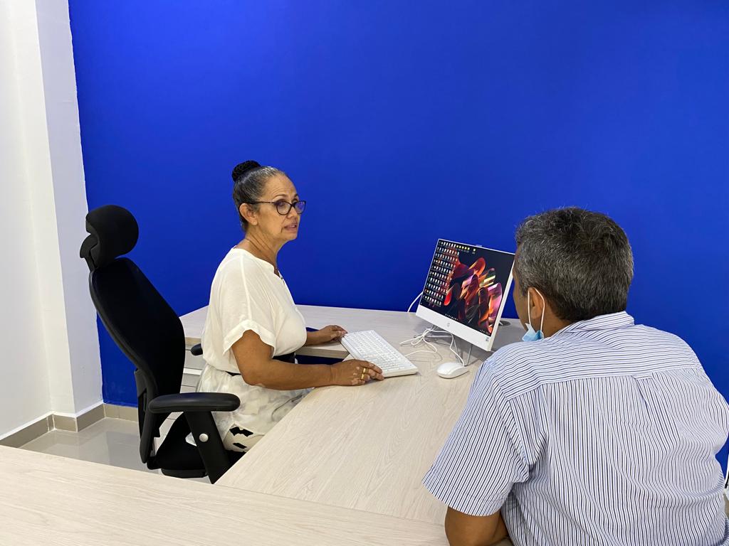 En las imágenes se ven funcionarios de la Fiscalía inaugurando el nuevo punto de atención
