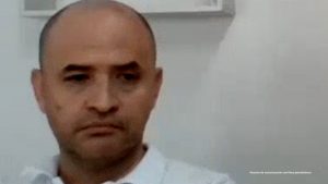 En la imagen el procesado Henry León Sánchez Sánchez en desarrollo de la audiencia de imputación.