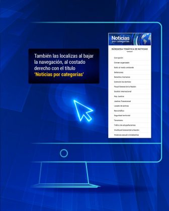 También las localizas al bajar la navegación, al costado derecho con el título ‘Noticias por categorías’.