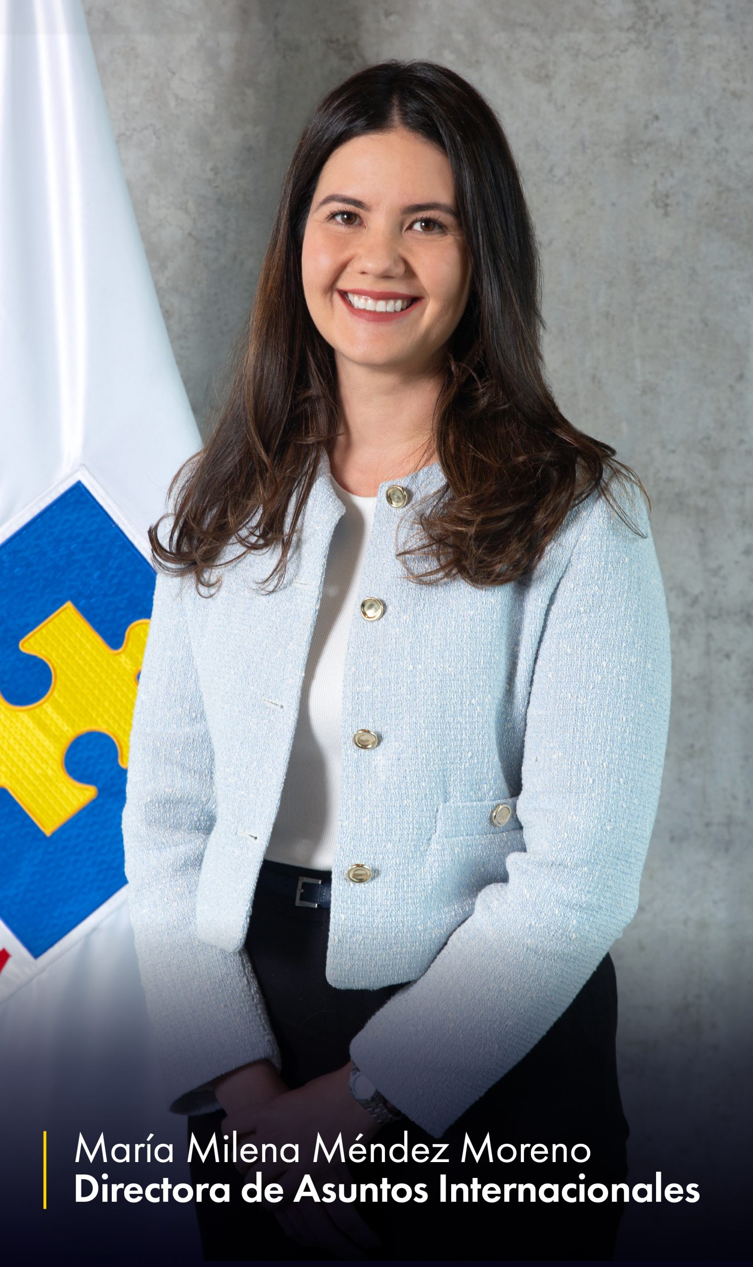 Directora Asuntos Internacionales, María Milena Méndez Moreno.