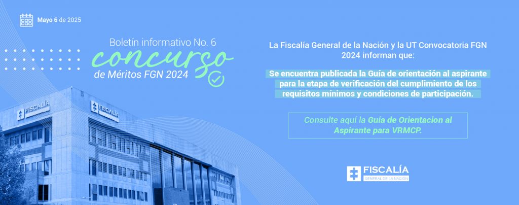 Aviso informativo 6, guia de orientación al aspirante