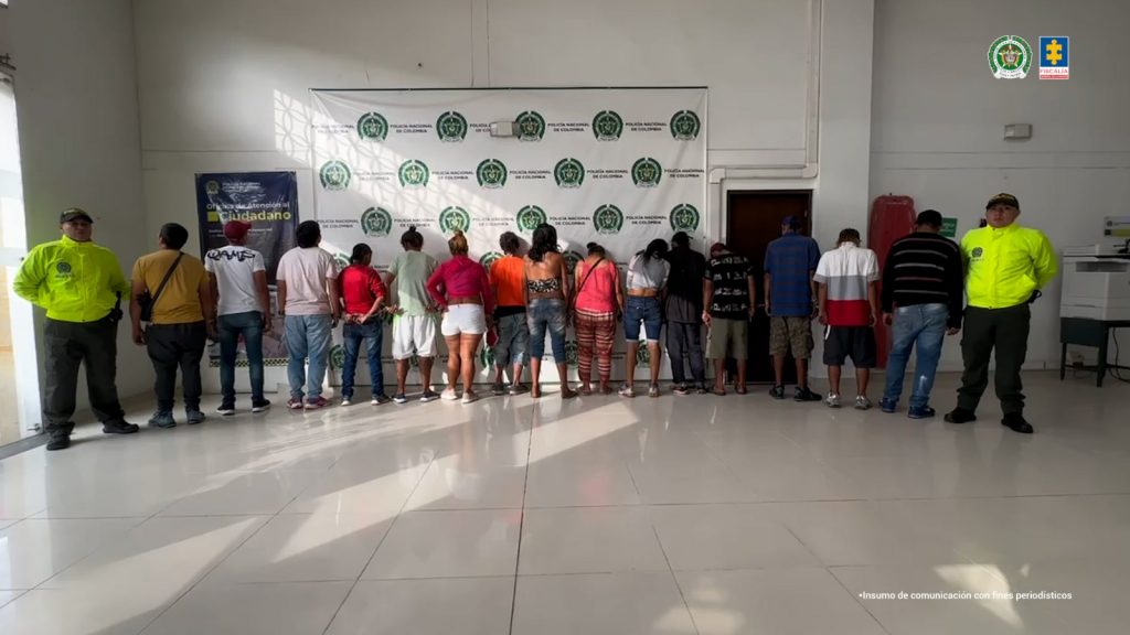 Fueron cobijados con medida de aseguramiento 16 presuntos integrantes del Gdco Milenium, a quien se les imputó cargos por el delito de tráfico de estupefacientes