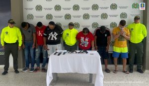 Presuntos integrantes del grupo delincuencial organizado (GDO) Los Detoditos.