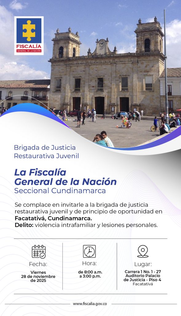 Pieza grafica sobre evento de justiciai restaurativa