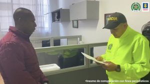 El uniformado de la Policía, Jorge Eduardo Cárdenas Rivas, fue asegurado con detención carcelaria