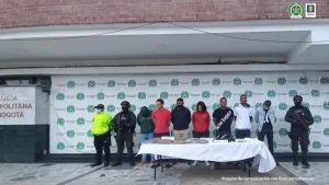 Siete personas que harían parte de esta organización delictiva fueron capturadas, cuatro de ellas en situación de flagrancia