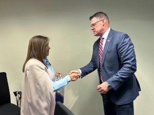 Reunión con el director adjunto del Servicio Secreto (USSS), Ron Rowe.