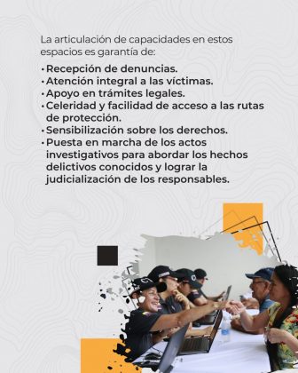 cuatro Los Centros de Atención de la Fiscalía (CAF) son sedes creadas para acercar la justicia a territorios lejanos, donde no ha existido presencia de la entidad.