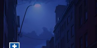 ¿Qué son actos urgentes? En la portada de la sección de redes sociales Judiccionario se ve el diseño gráfico de una escena del crimen. Aparece una calle acordonada con patrullas de policía, cintas amarillas, conos amarillos señalando en el lugar varias evidencias y un titular que dice: ¿Qué son actos urgentes?