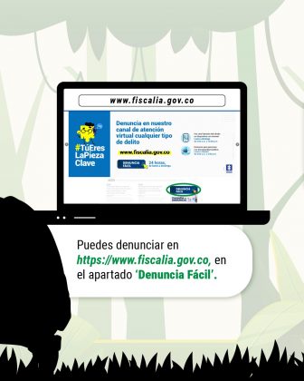 Puedes denunciar en https://www.fiscalia.gov.co, en el apartado ‘Denuncia Fácil’.