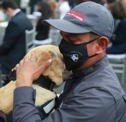 Ceremonia de jubilación de caninos