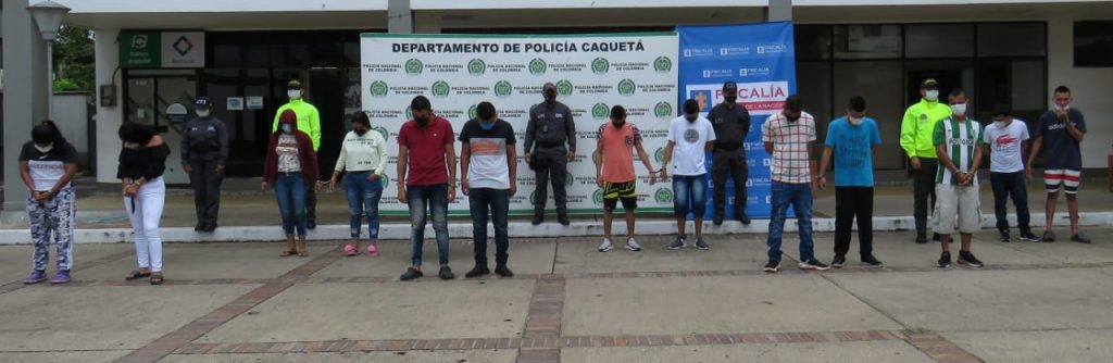  Osneider Escobar Arce y Jeison Andrés Vásquez Rodríguez, fueron detenidos en octubre del año pasado cuando fue impactada la organización delictiva, con la captura de 13 de sus integrantes.