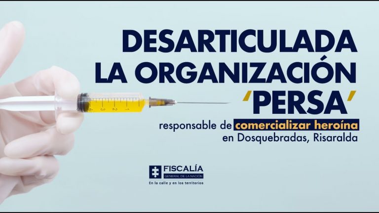 Desarticulada la organización ‘Persa’ responsable de comercializar heroína en Dosquebradas (Risaralda)