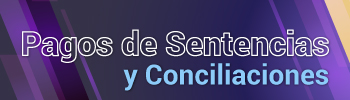 Banner de pago de sentencias y conciliaciones