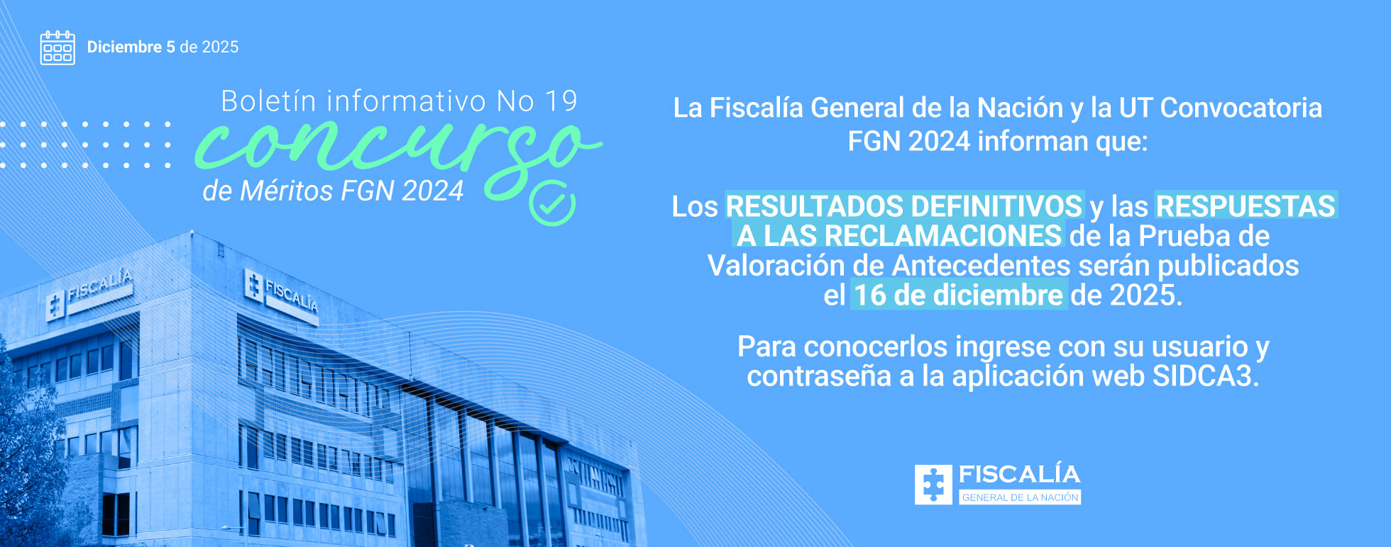 Resultados valoración de antecedentes