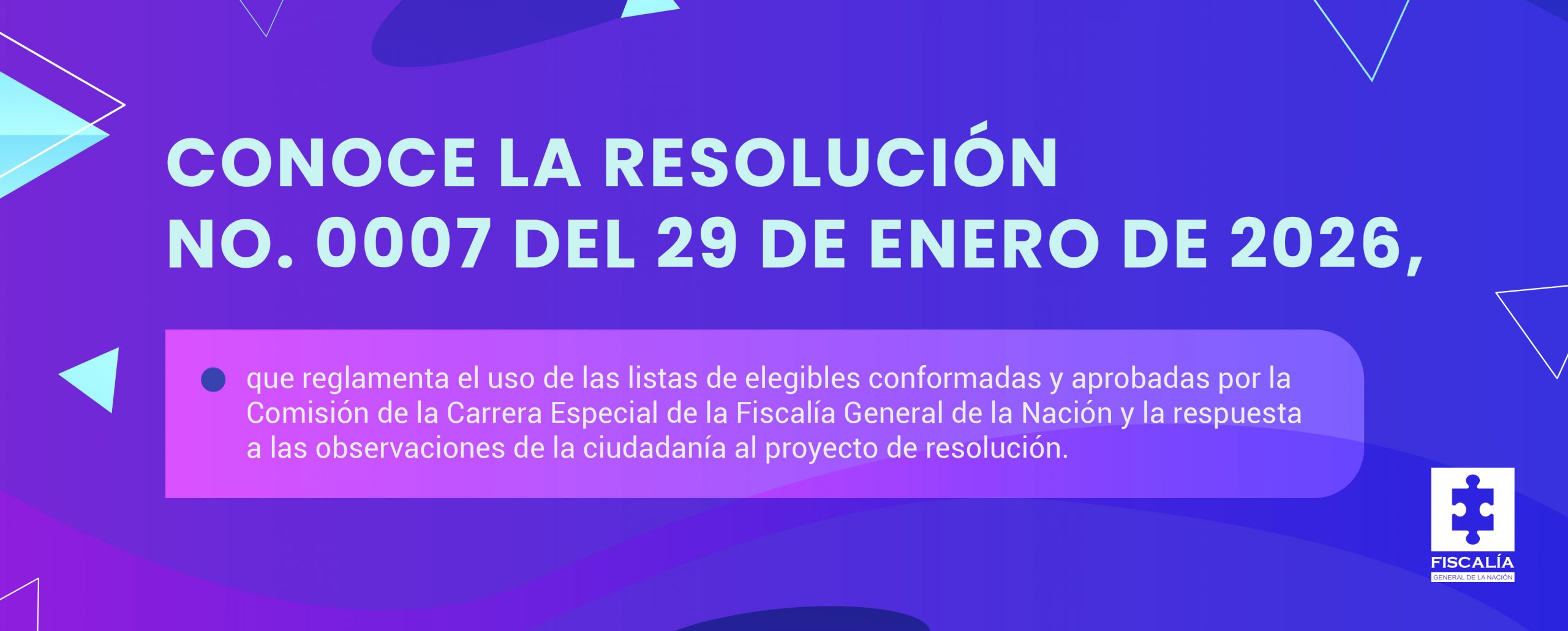 Resolución 0007 de 2026