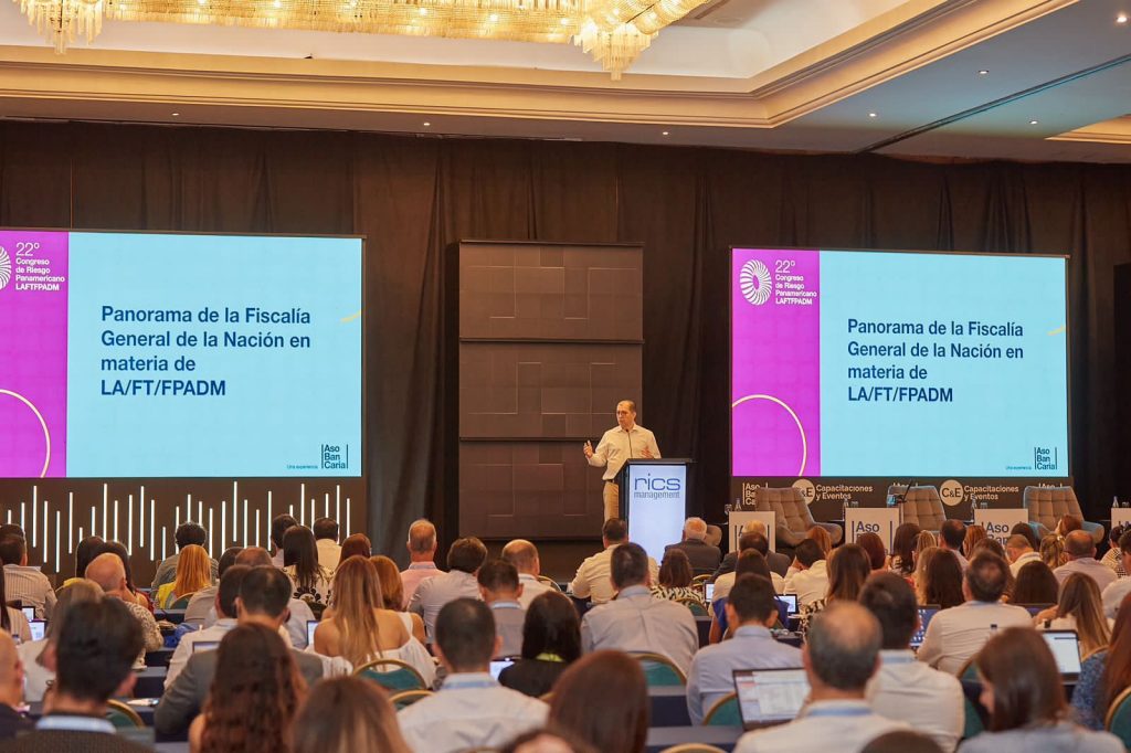 Fiscal Francisco Barbosa en su discurso durante  el “Congreso Panamericano de Riesgo de Lavado de Activos, Financiación del Terrorismo y la Financiación de Proliferación de Armas de Destrucción Masiva” frente a decenas de particpantes